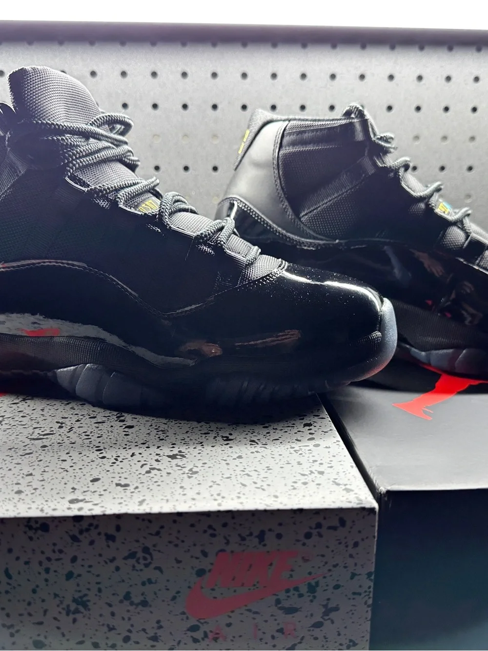 Jordan’s 11 Gamma Blue Men’s High-Top Sneakers